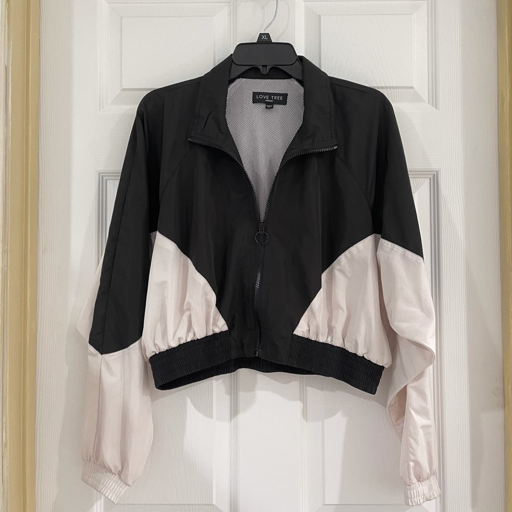 SOLD! Love Tree women jacket, black /white Medium